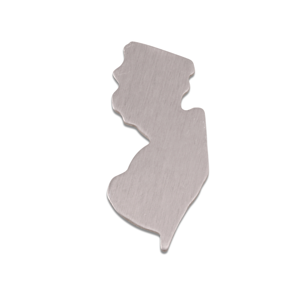 Metal Stamping Blanks Aluminum New Jersey State Blank, 18g